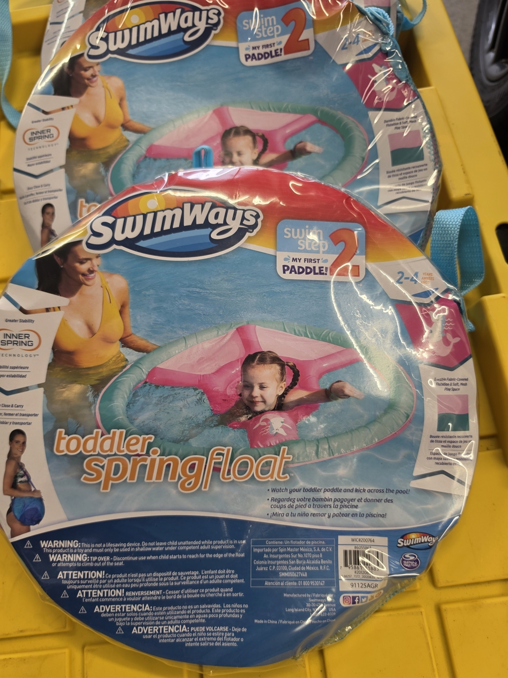 SwimWays Toddler Spring Float - Pink & Teal